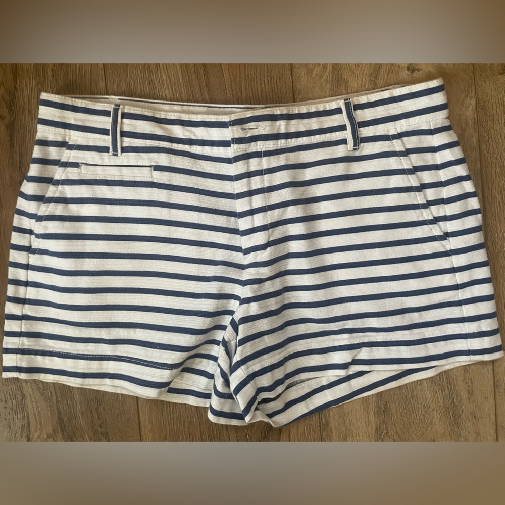 GAP Navy and White Striped Pants size 2